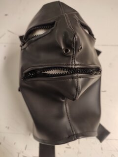 Mask with mouth and eye zip
