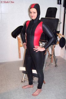 Catsuit for women with hood
