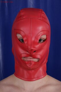 Mask with eye, nose and mouth openings