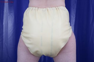 Diaper pants push buttons on the side