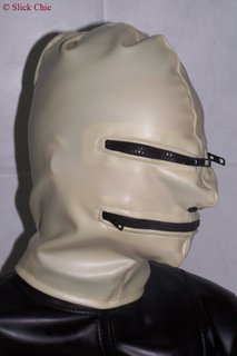 Mask with mouth and eye zip
