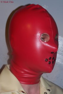 Maske mit Folienbedeckte Augen, Mund- und Nasenperforation