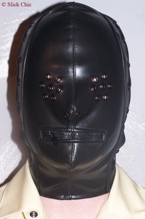 Mask w. Eyes, noses, mouth opening, side lacing
