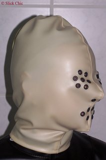 Mask with perforated nose and mouth